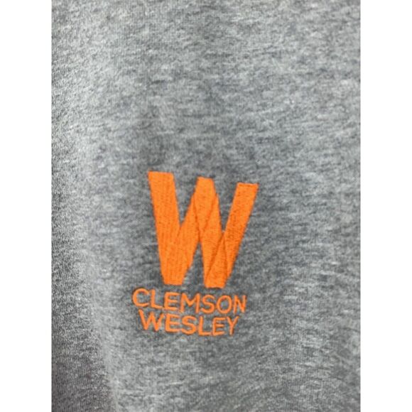 Sport Tek Clemson Wesley Sweatshirt mens XL gray 1/4 Zip pullover Top - Picture 2 of 6